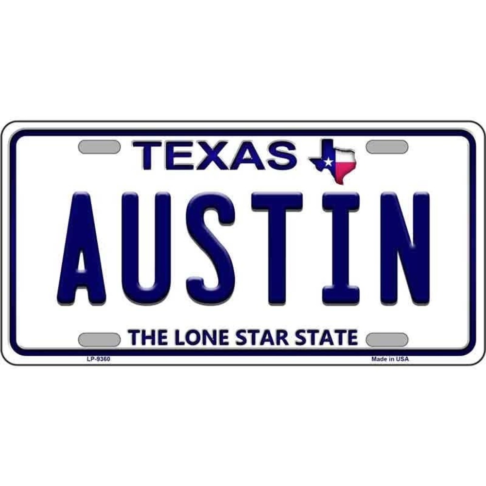 NCAA Austin Texas  Metal License Plate Texas Auto Truck Sign New Longhor…